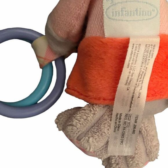 INFANTINO Peter Rabbit Lily Bobtail Bunny Rabbit Chime Plush Baby Teething Toy C - Picture 11 of 14